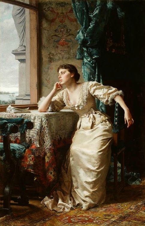 Pensive. by Władysław Czachórski