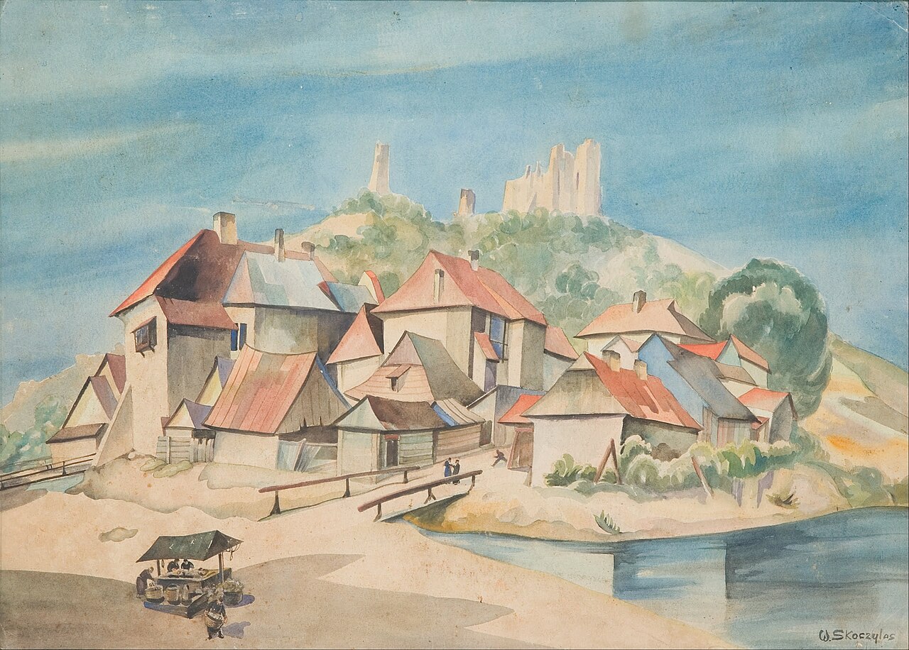 Widok Kazimierza nad Wisłą by Władysław Skoczylas