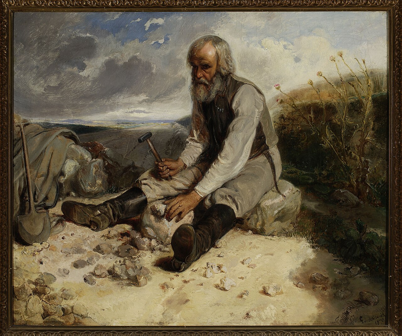 Stonemason by Władysław Łuszczkiewicz