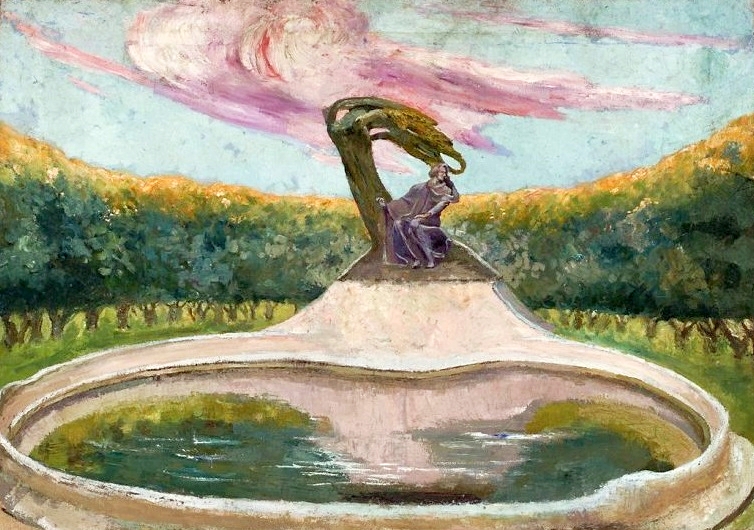 Chopin monument in Warsaw. by Wacław Szymanowski