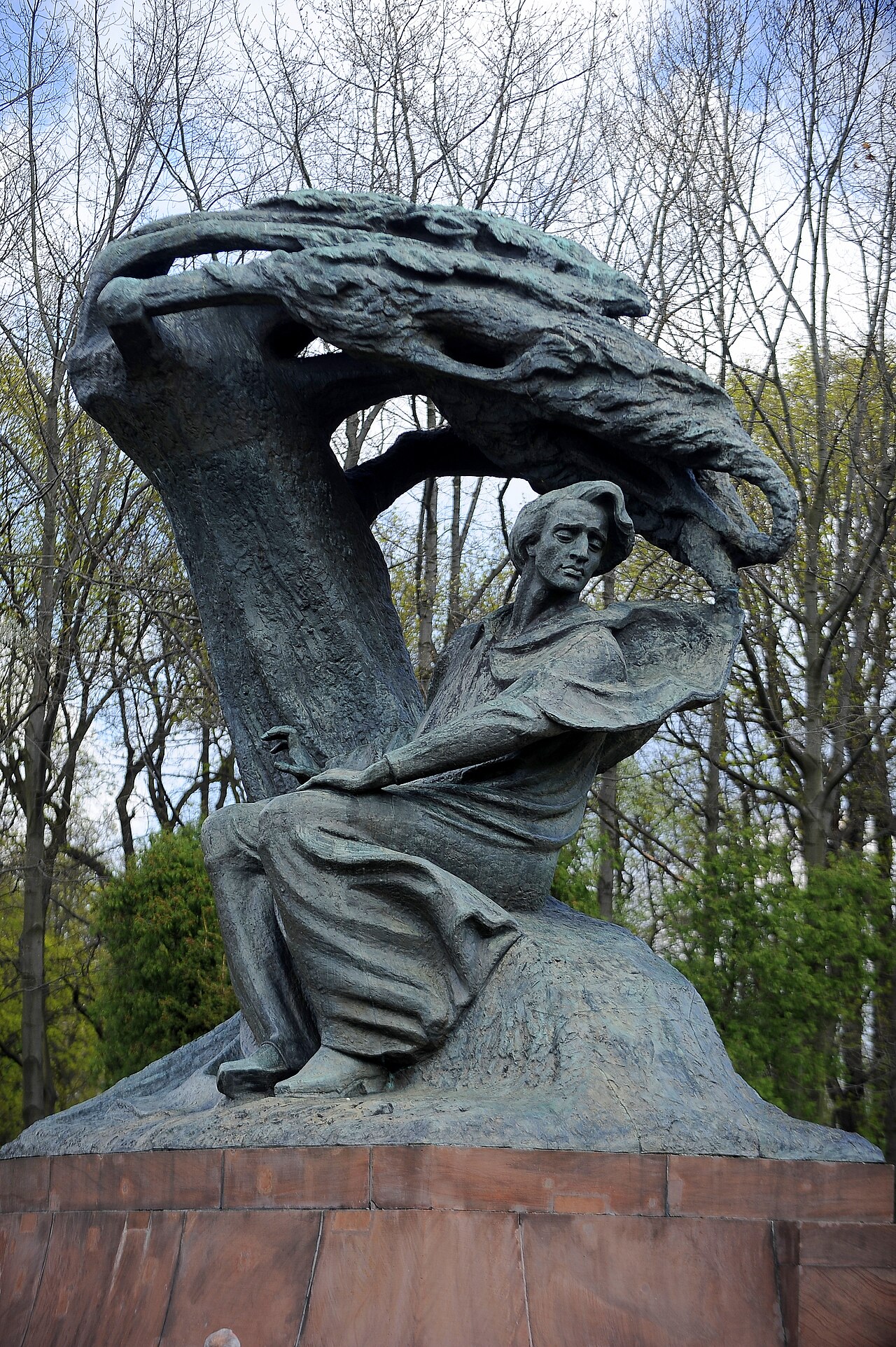 Frederic Chopin Monument in Warsaw by Wacław Szymanowski