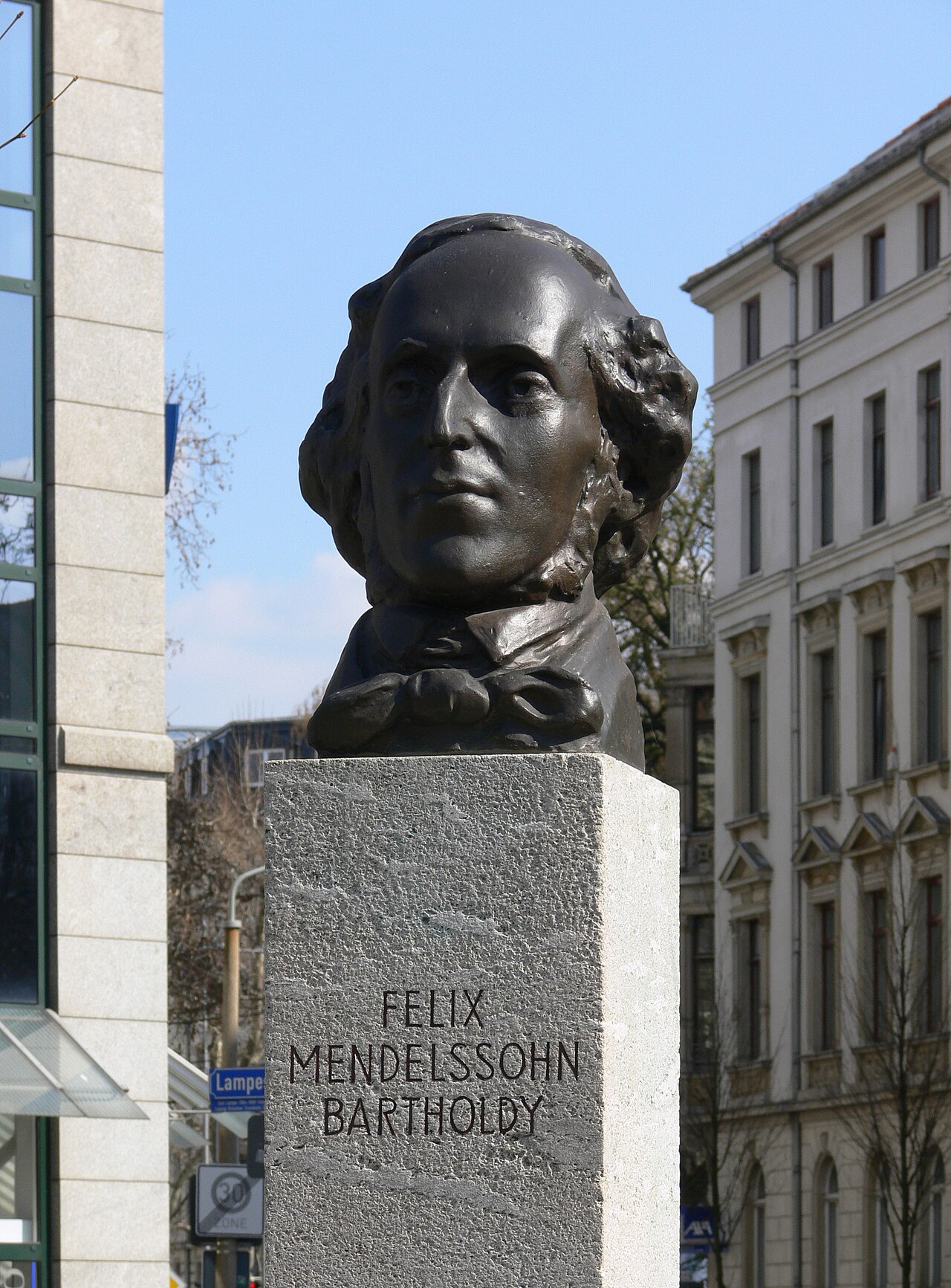 Bust of Felix Mendelssohn Bartholdy by Walter Arnold