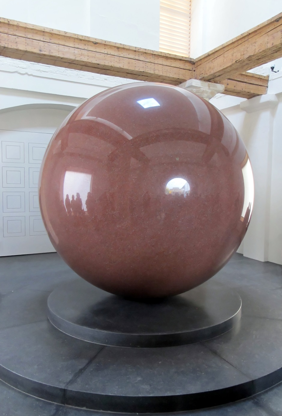 Large Red Sphere by Walter De Maria