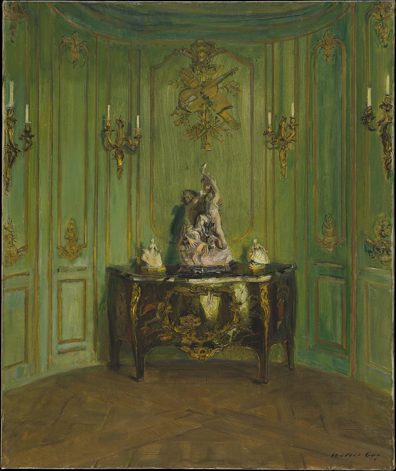 The Green Salon by Walter Gay