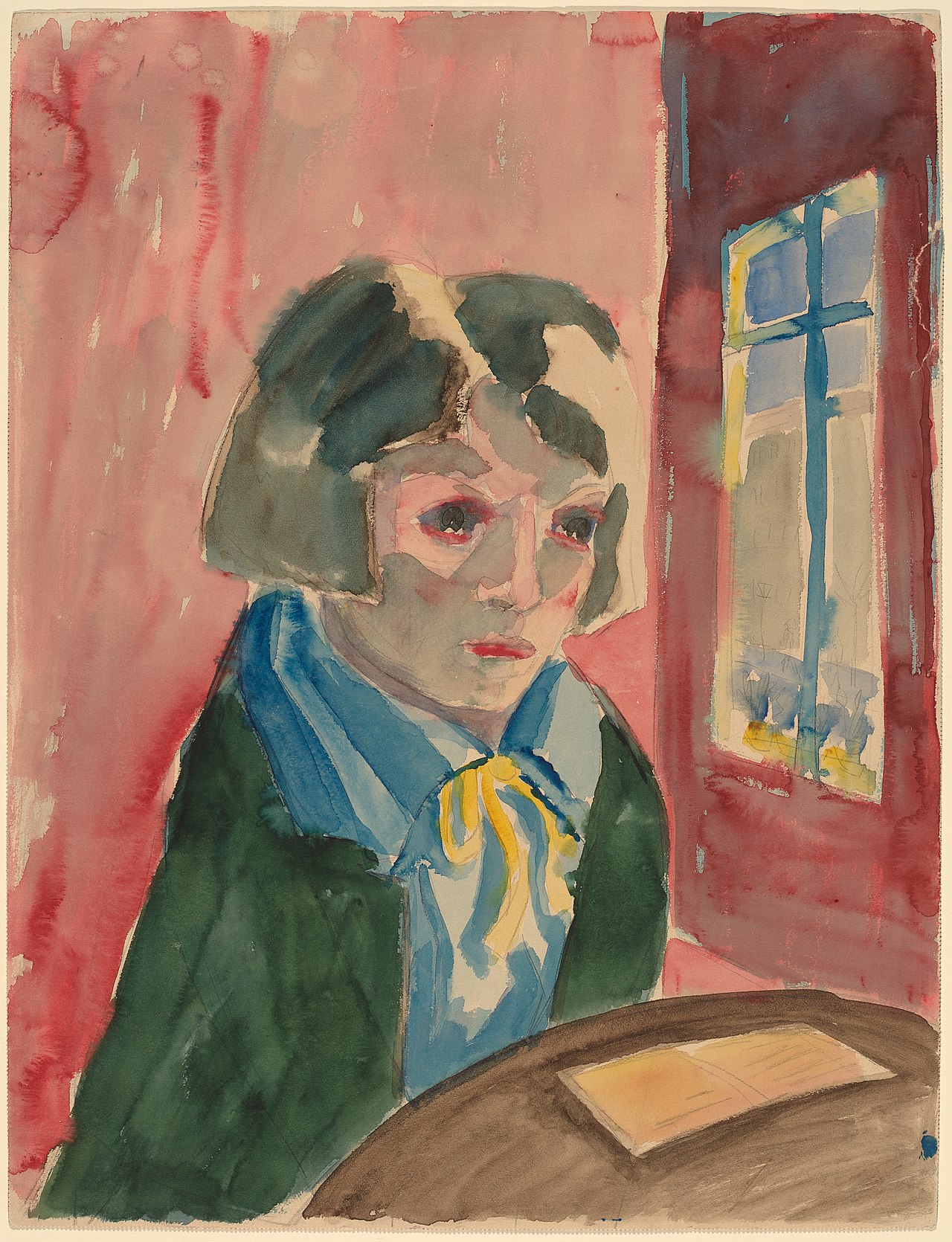 Woman at a Window by Walter Gramatté