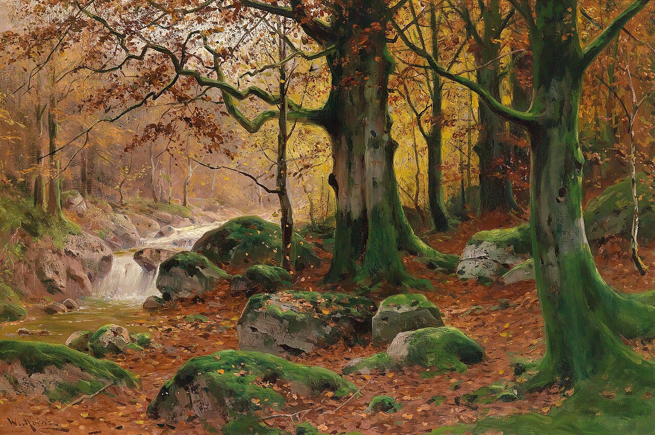 Autumnal Woodland by Walter Moras
