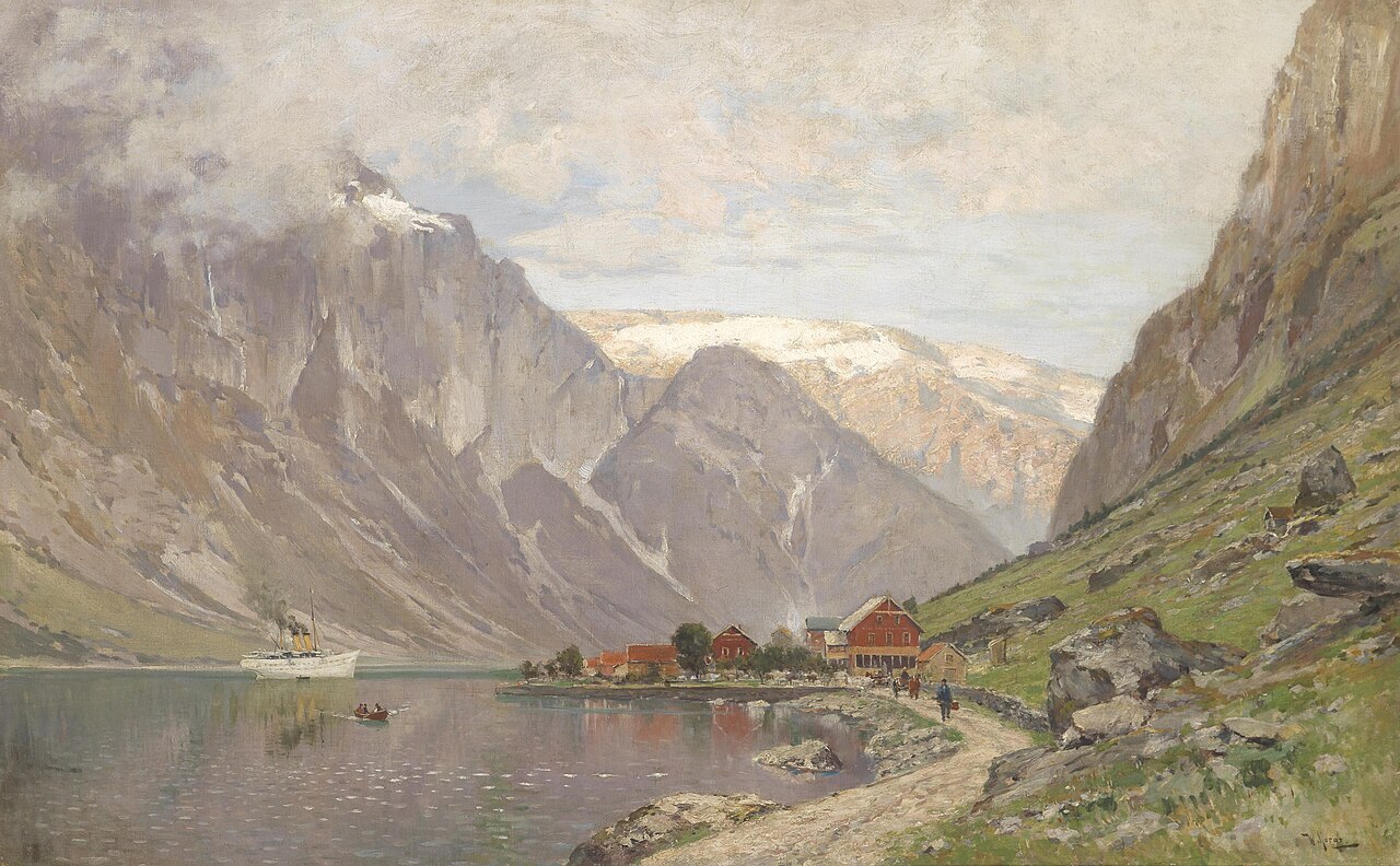 Large Fjord Landscape by Walter Moras