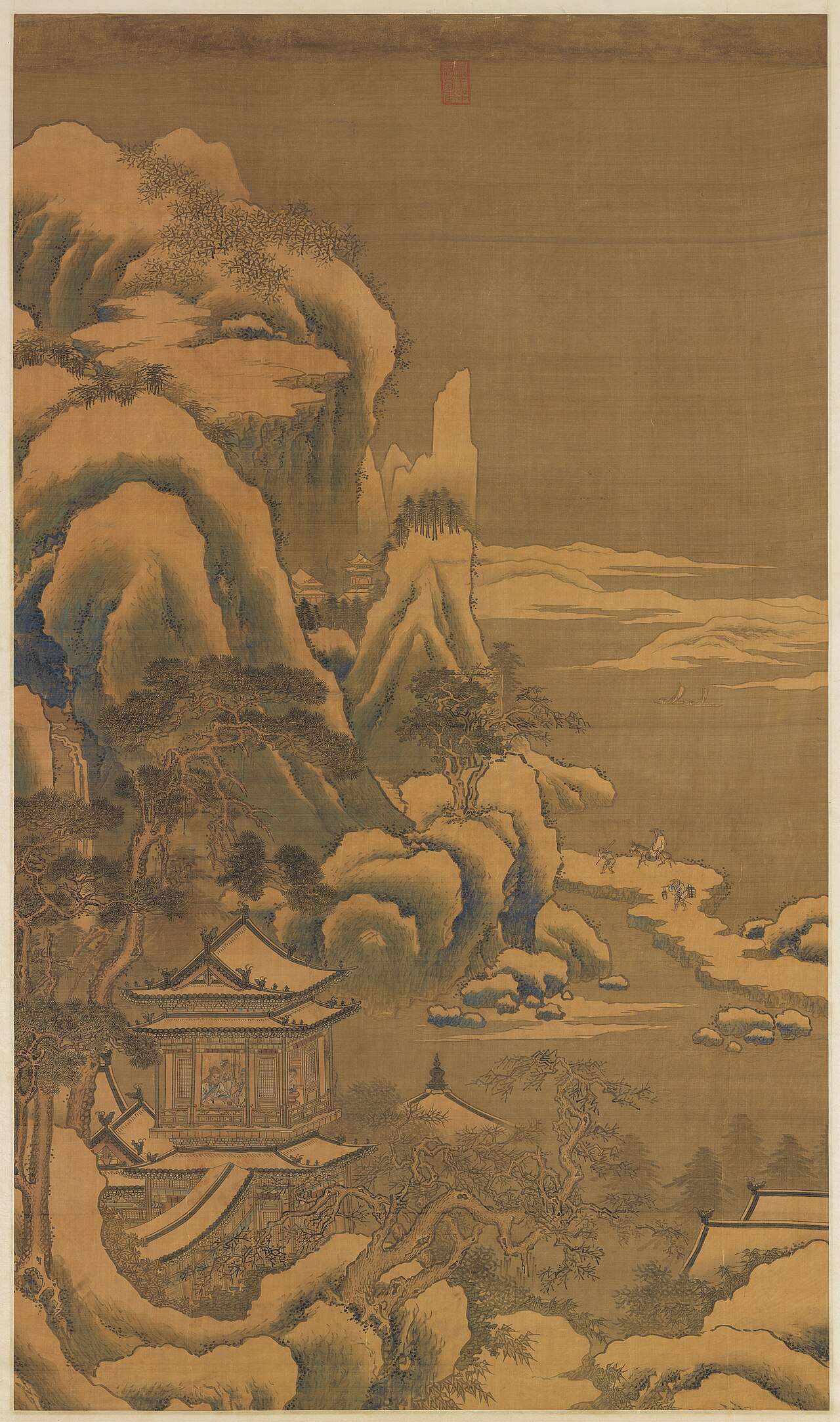 Auspicious Snow Accumulating in Winter by Wang E