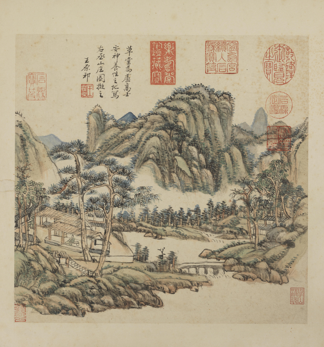 Ten Scenes of a Thatched Cottage by Wang Yuanqi