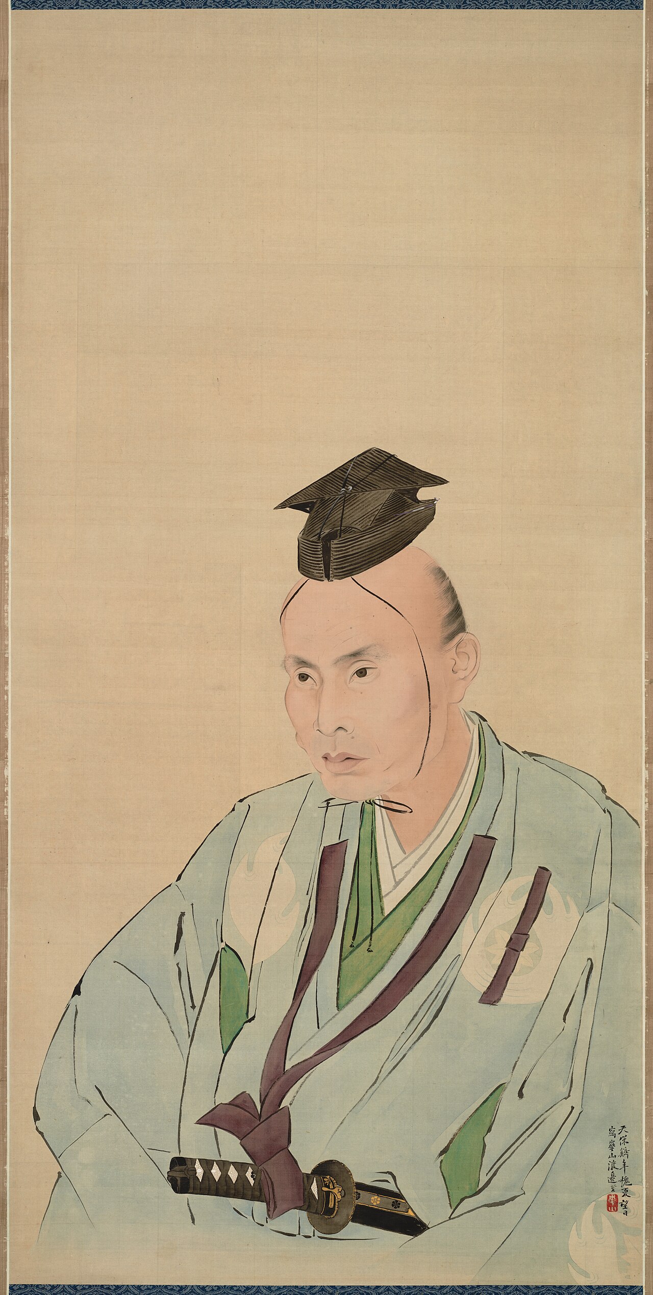 Portrait of Takami Senseki by Watanabe Kazan