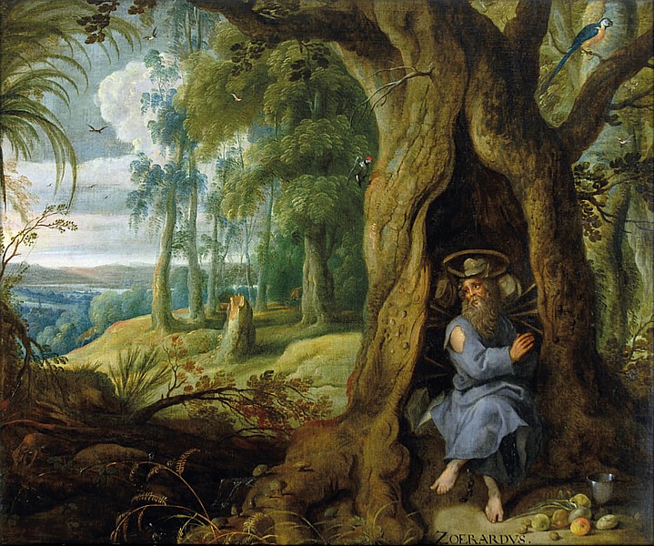 Andrew Zorard as a hermit by Wenceslas Cobergher