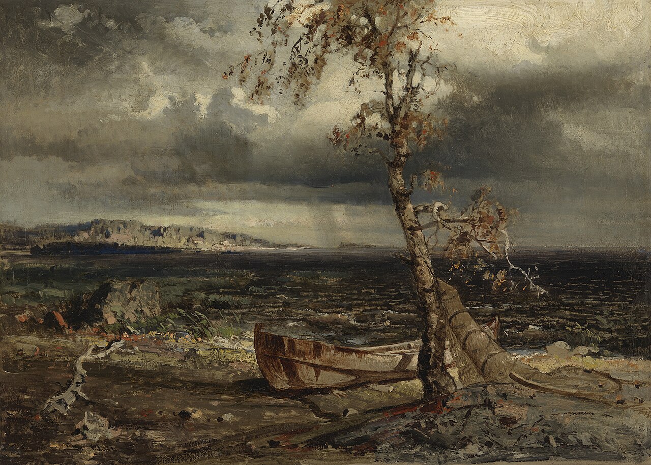 Storm on Lake Näsijärvi by Werner Holmberg
