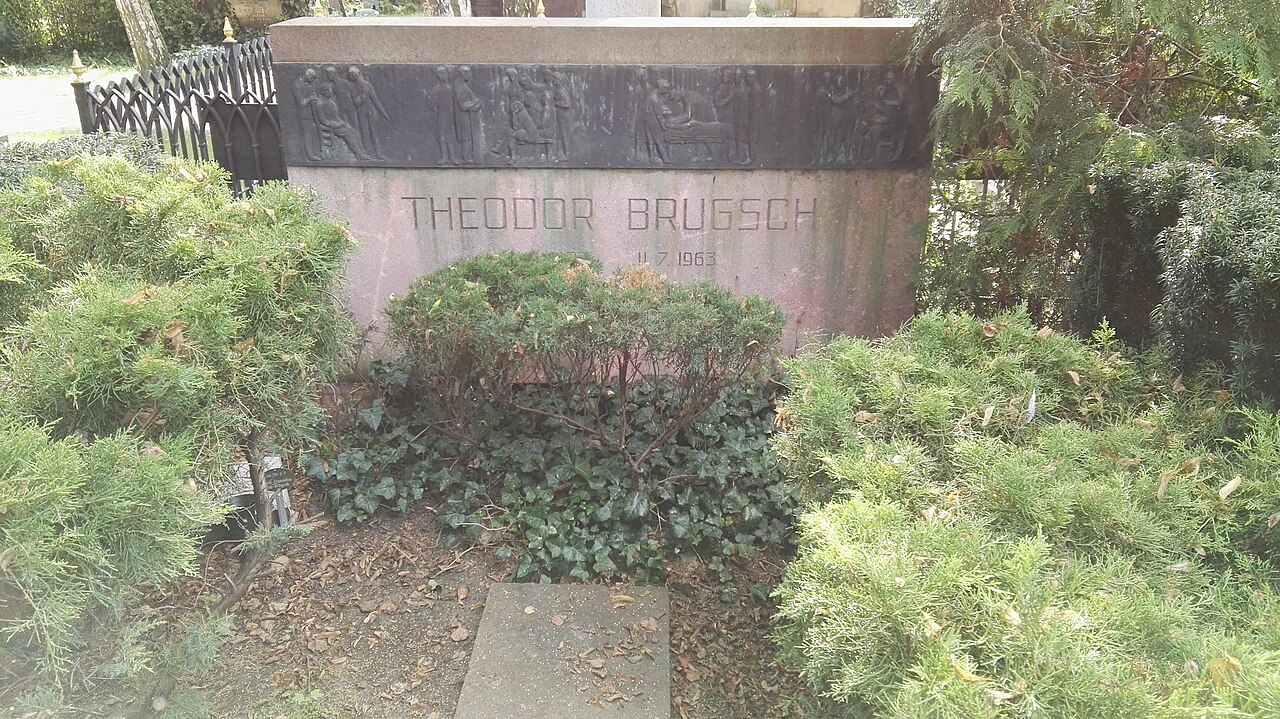 Grave of Theodor Brugsch by Werner Stötzer