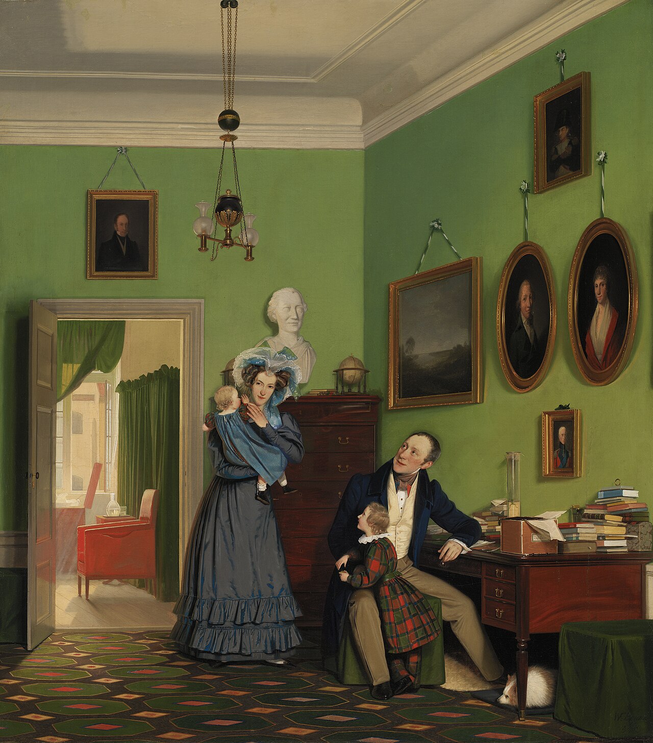 Familien Waagepetersen by Wilhelm Bendz