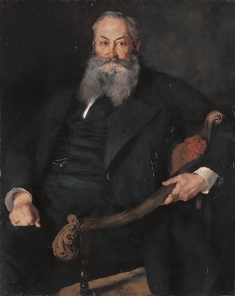Portrait of Freiherr Max von Perfall auf Greifenstein (1814-1877) by Wilhelm Leibl