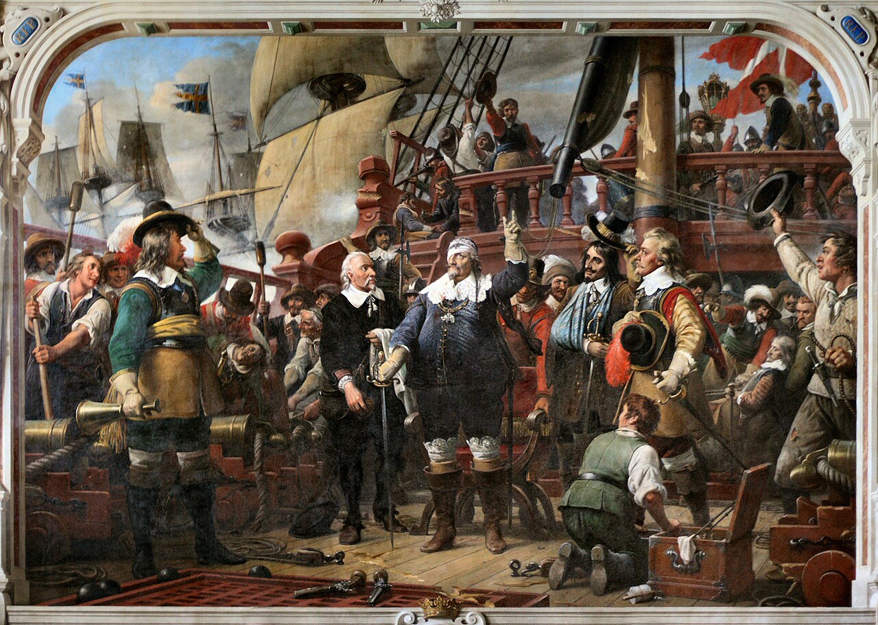 Christian IV on the ship Trefoldigheden by Wilhelm Marstrand