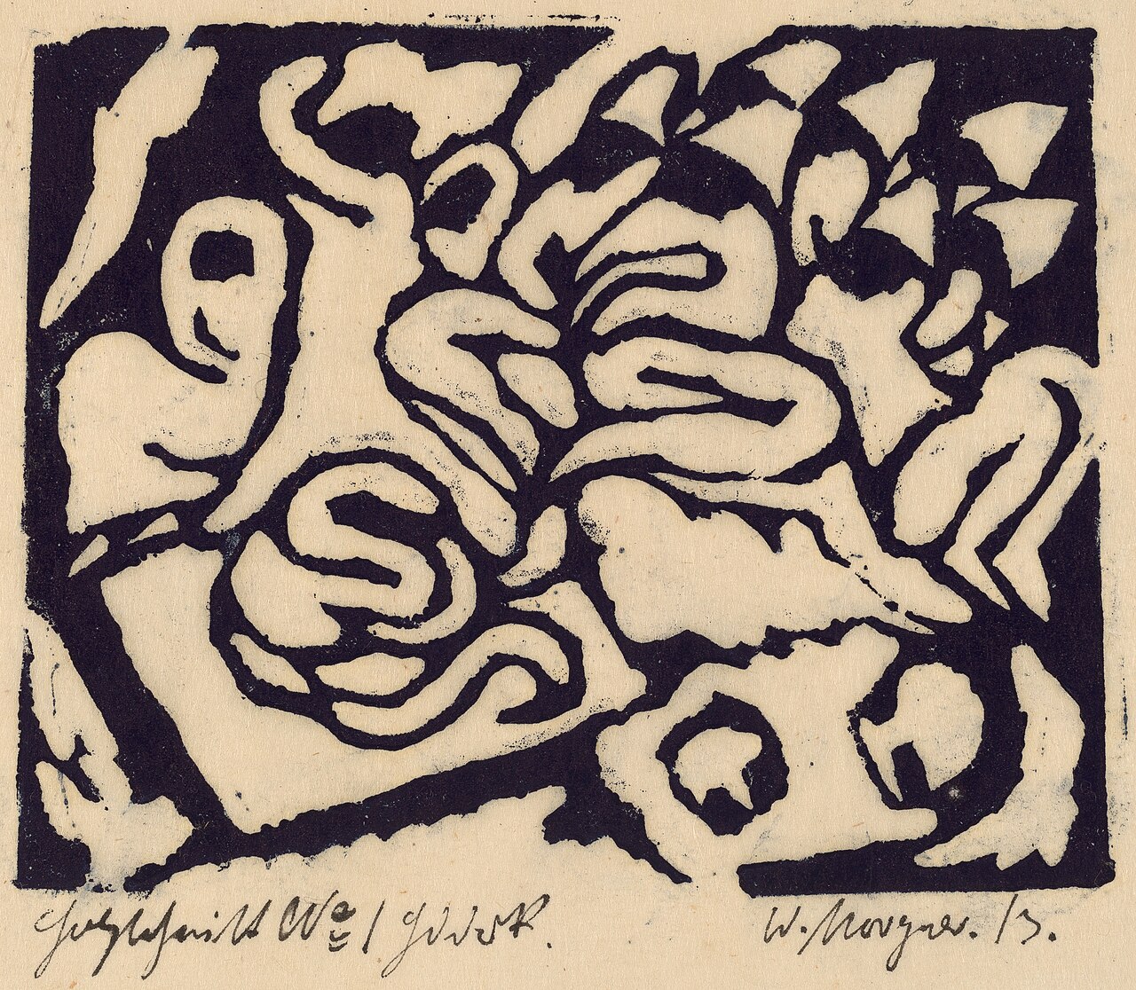 Flagellation by Wilhelm Morgner