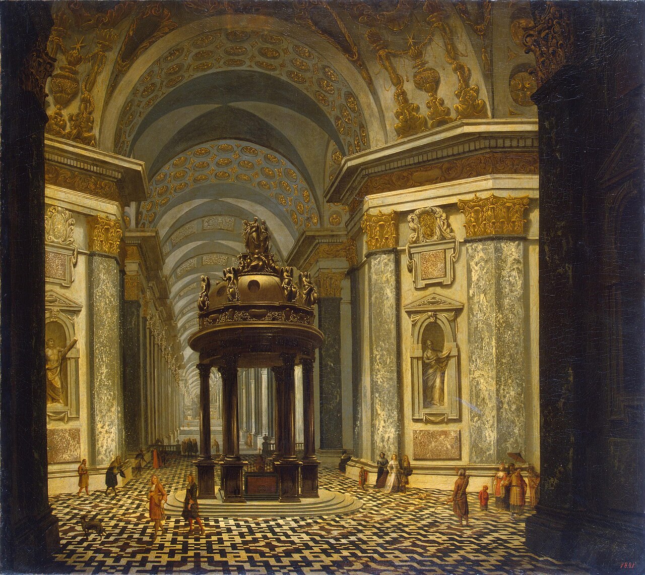 Interior of a Church by Wilhelm Schubert van Ehrenberg