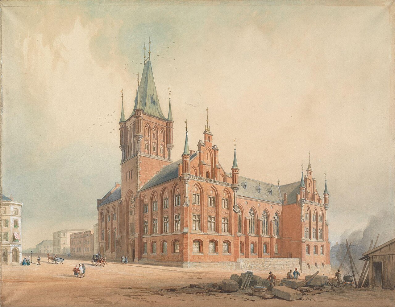 Proposal for a Parliament Building by Wilhelm von Hanno