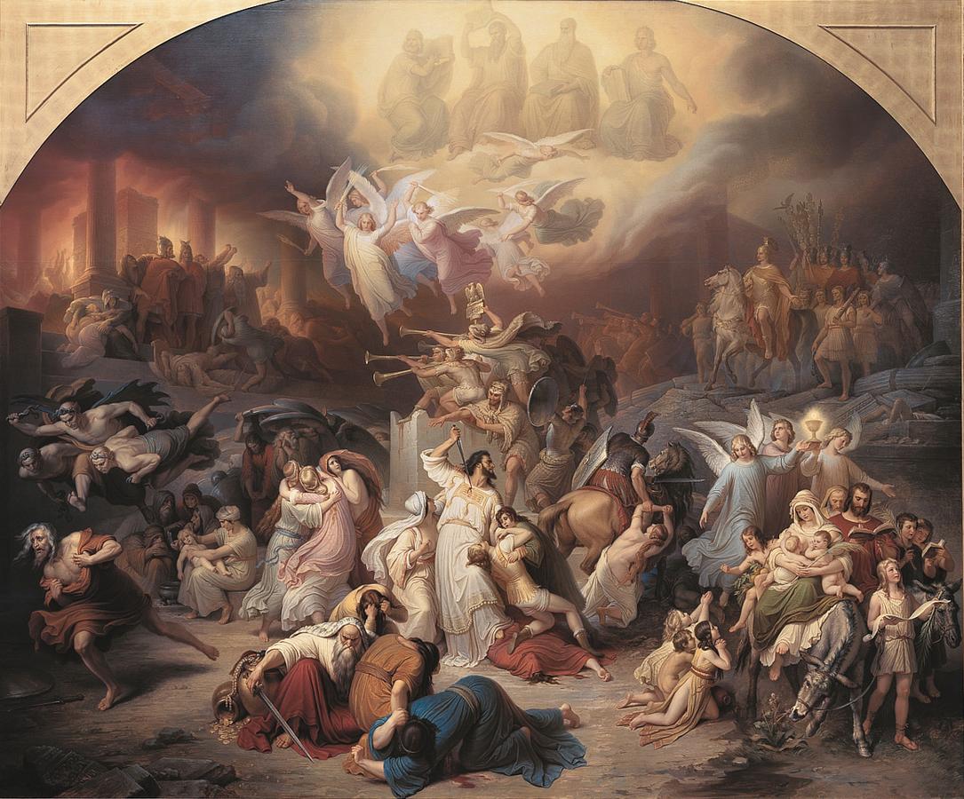 The Destruction of Jerusalem by Titus by Wilhelm von Kaulbach