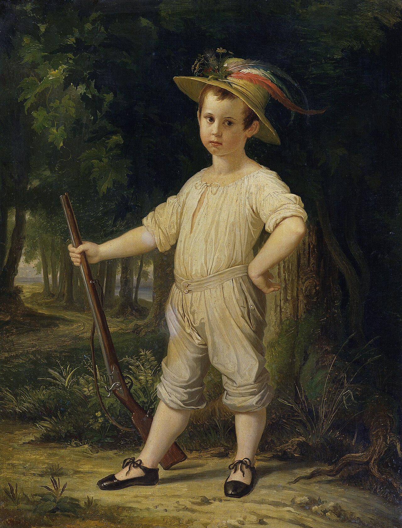 The Little Farmer (The Little Hunter) by Wilhelm von Kaulbach