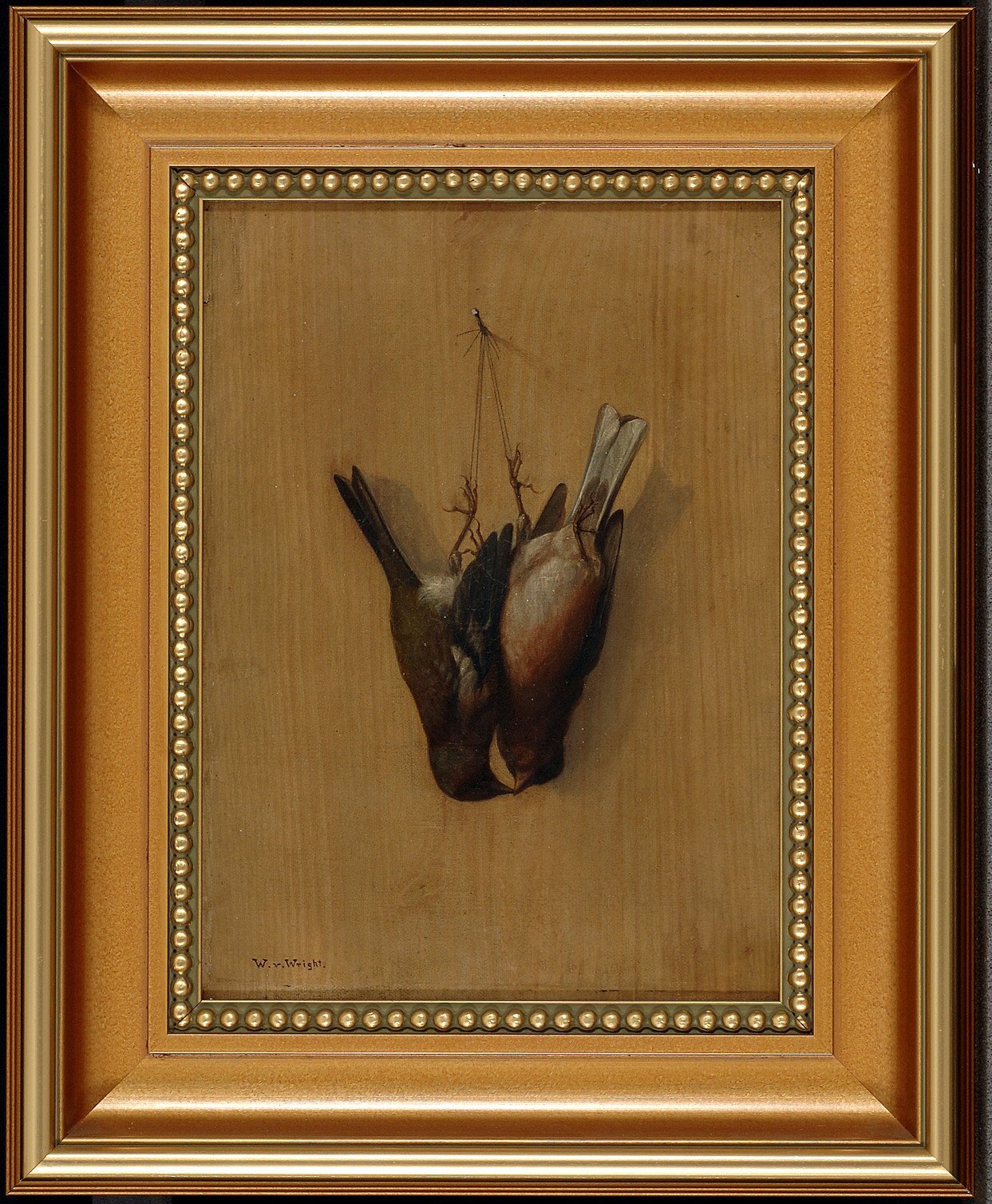 Two Hung Finches by Wilhelm von Wright