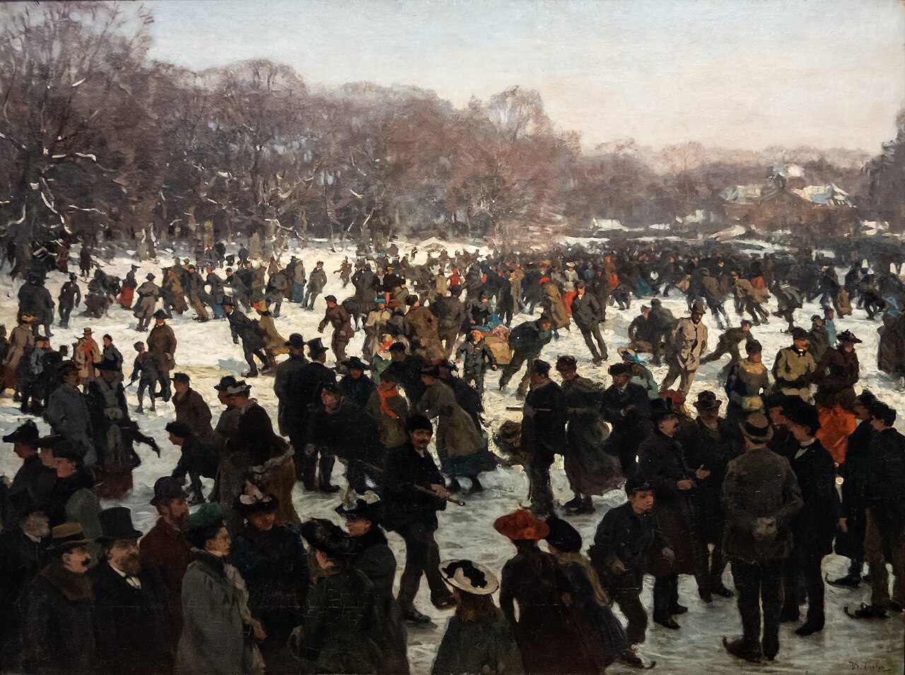Skating near Haagse Bos by Willem Bastiaan Tholen