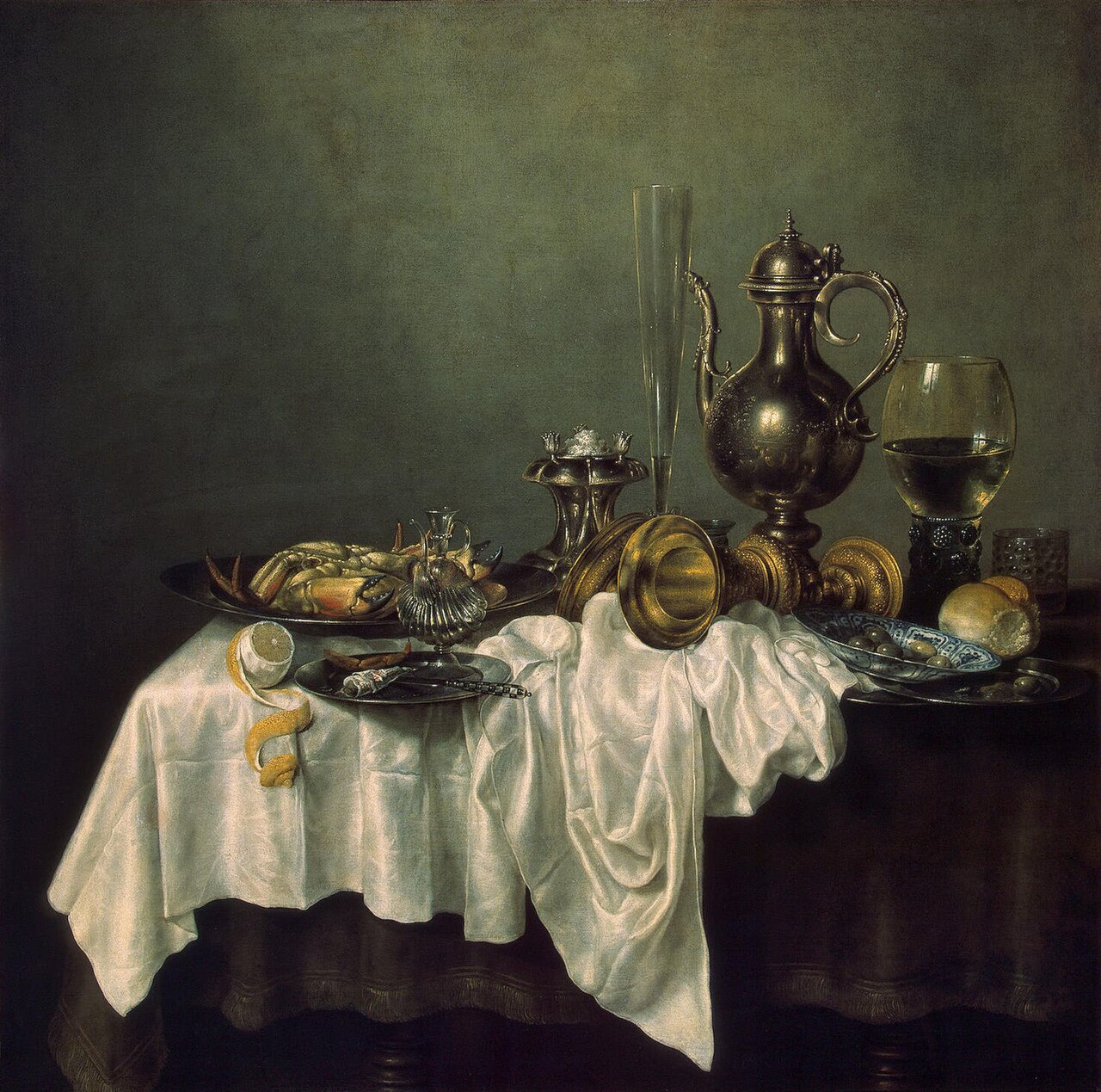 Breakfast with a Crab by Willem Claesz. Heda