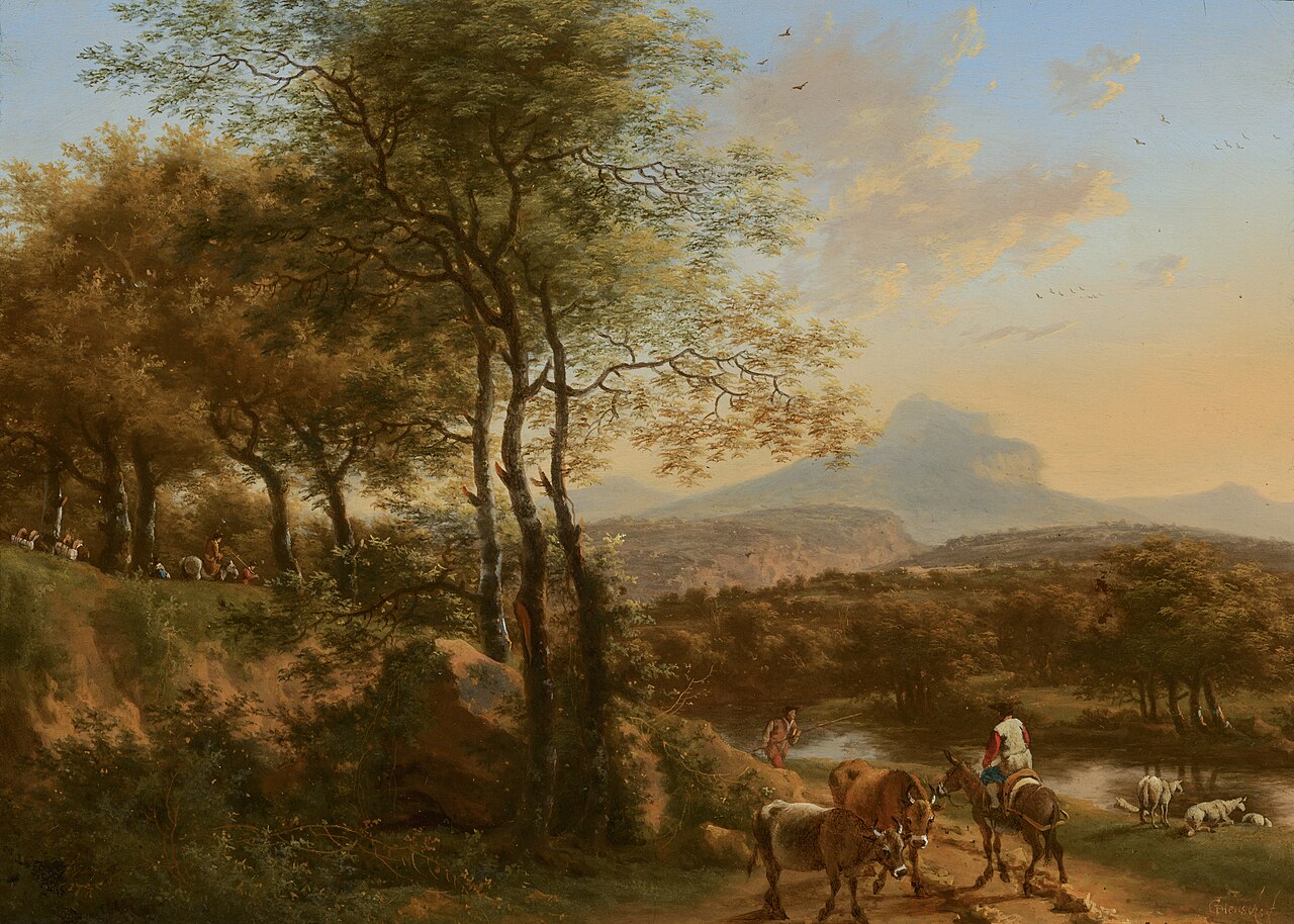 Mountainous River Landscape in Italy by Willem de Heusch