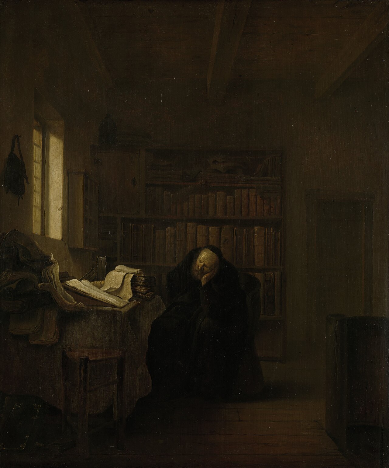 A scholar in his study by Willem de Poorter