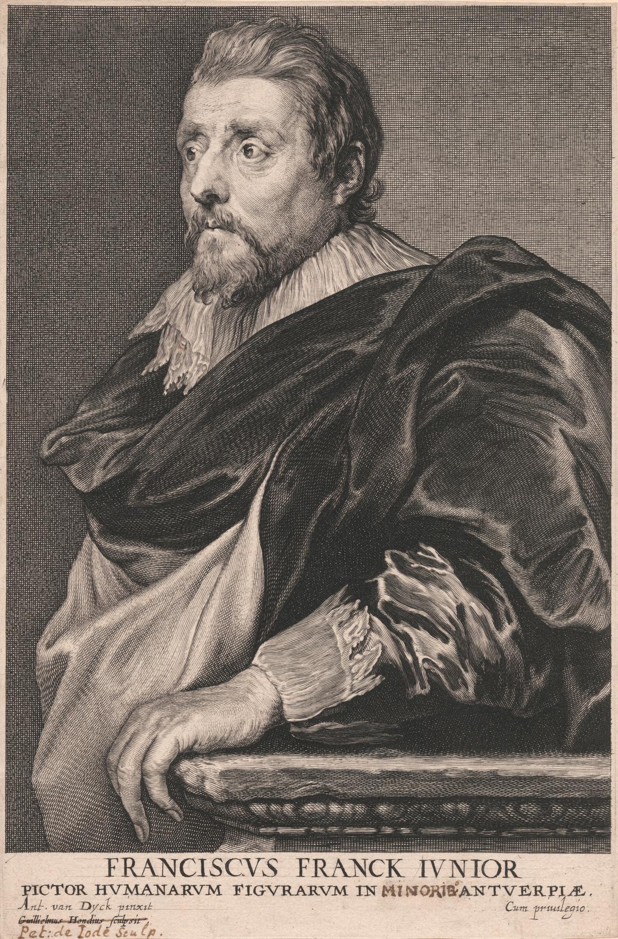 Franciscus Franck Junior, Pictor Humanarum Figurarum in Minoris Antuerpiæ by Willem Hondius