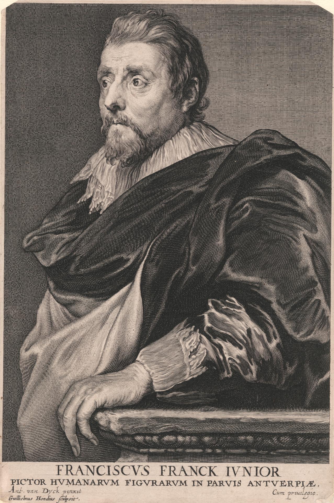 Franciscus Franck Junior, Pictor Humanarum Figurarum in Paruis Antuerpiæ by Willem Hondius
