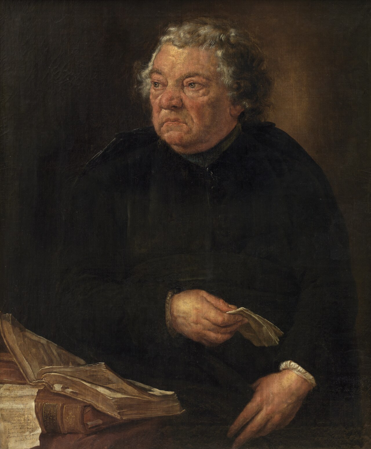 Portrait of Jacques de Bue, Jesuit and bollandist by Willem Jacob Herreyns