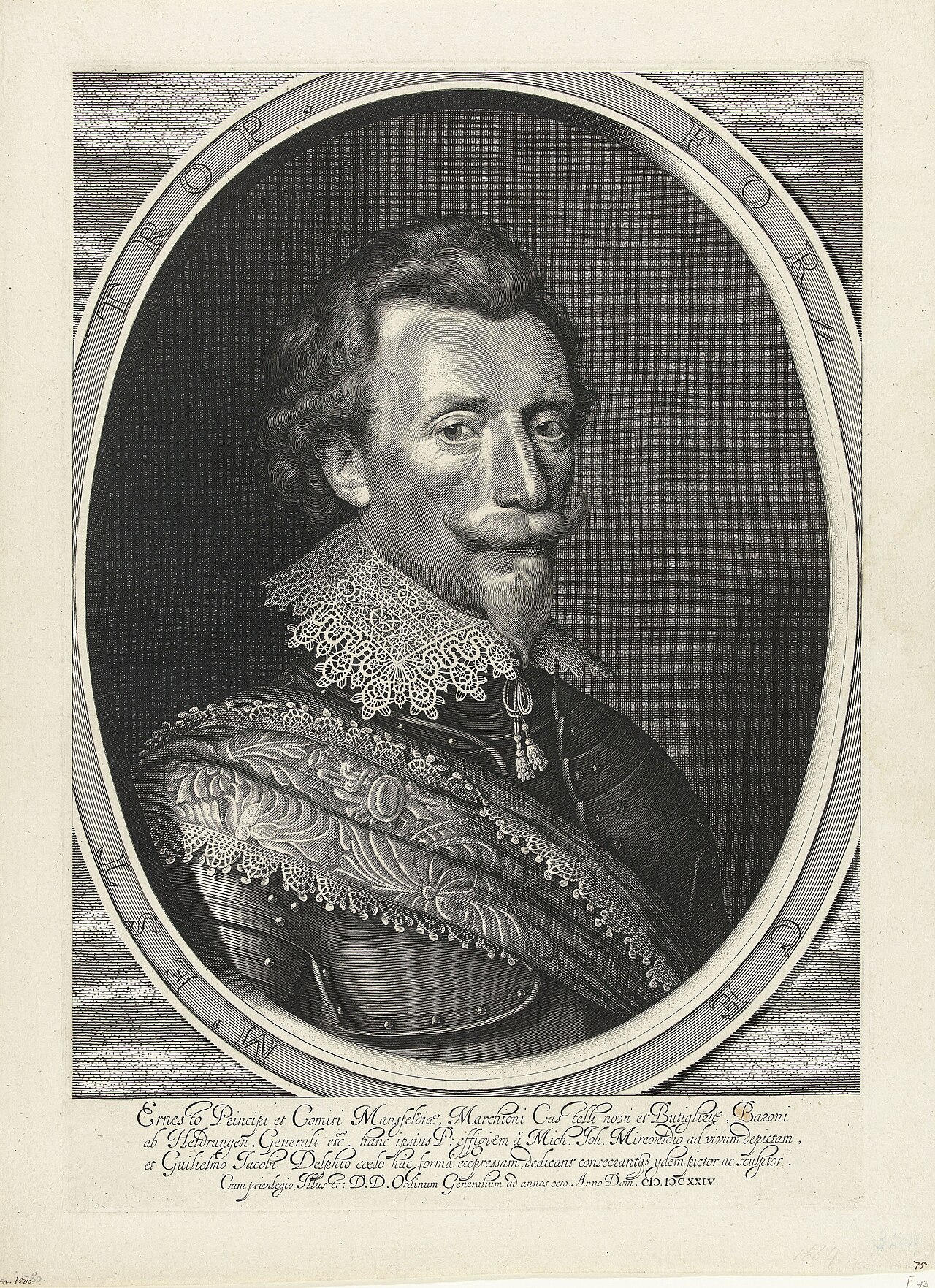 Portrait of Ernst graaf van Mansfeld (1580-1626) by Willem Jacobsz Delff