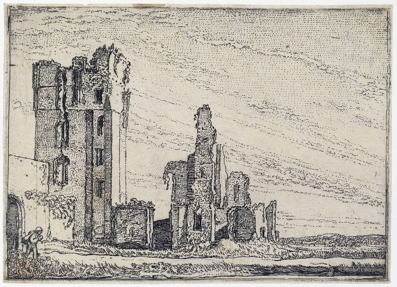 Ruins of Castle Kleef near Haarlem by Willem Pieterszoon Buytewech