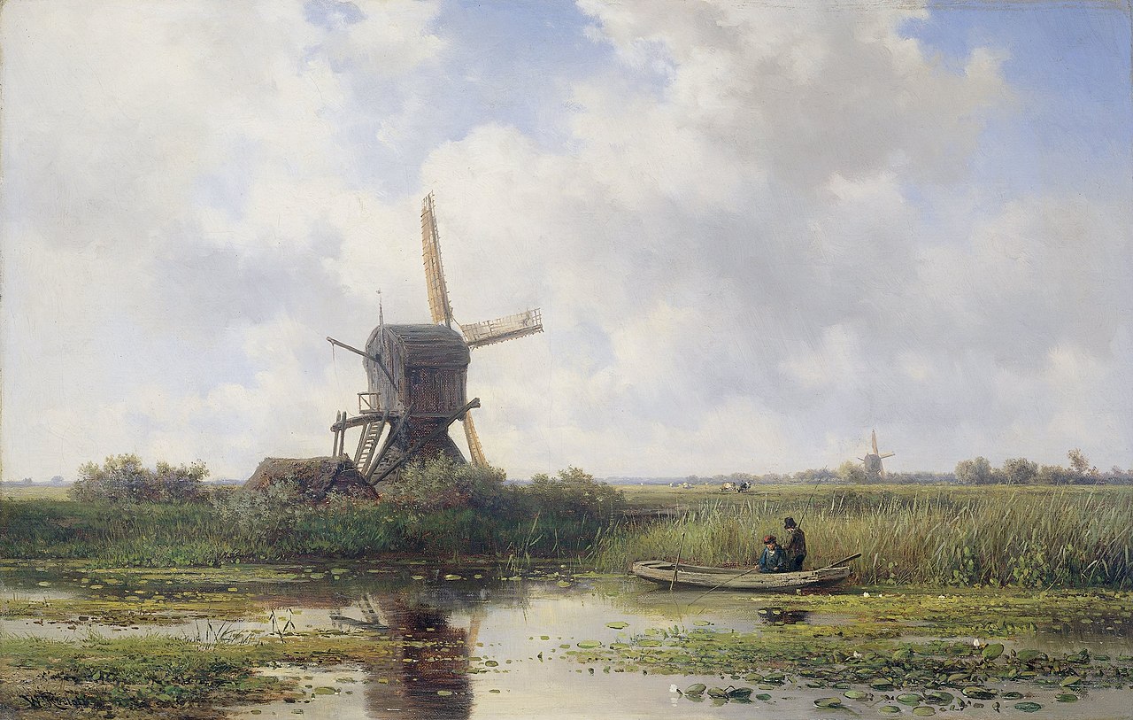 The Gein River, near Abcoude by Willem Roelofs