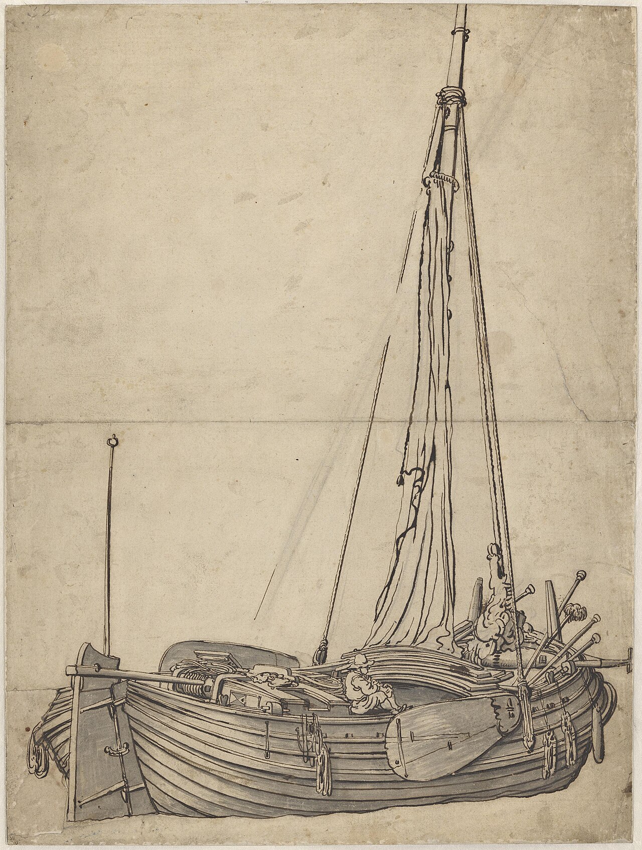 A Kaag by Willem van de Velde the Elder