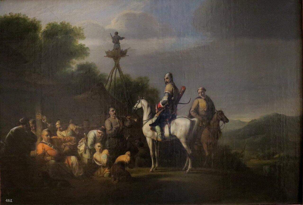 Frontier Guards (Circassian Prince on Horseback Selling Two Boys) by William Allan