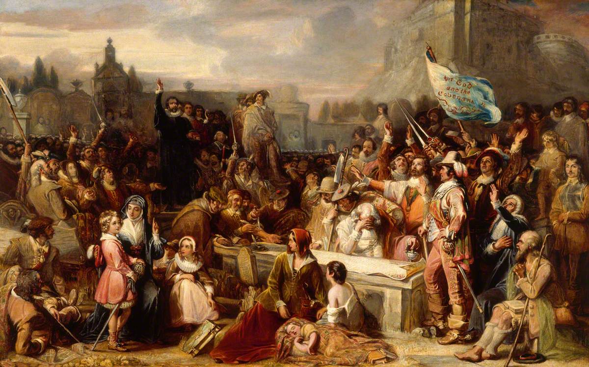 The Signing of the National Covenant in Greyfriars Kirkyard by William Allan
