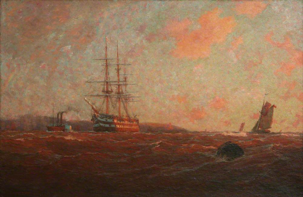 The Home Port, Falmouth by William Ayerst Ingram