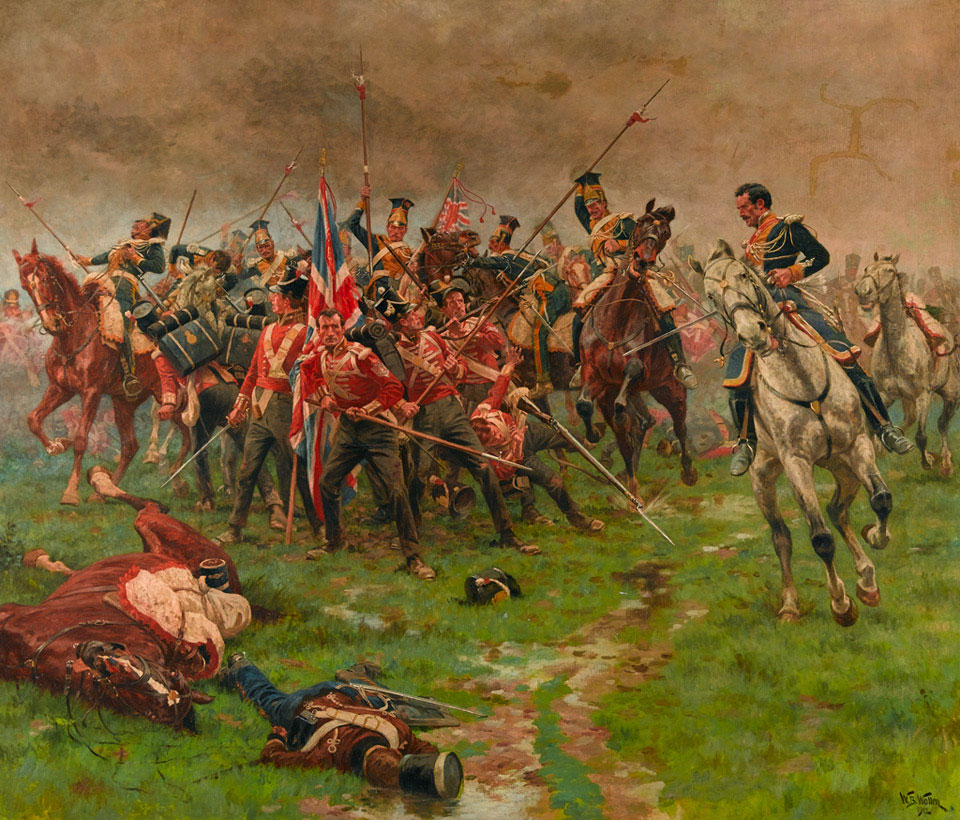 The Flag, Albuhera, 16 May 1811 by William Barnes Wollen