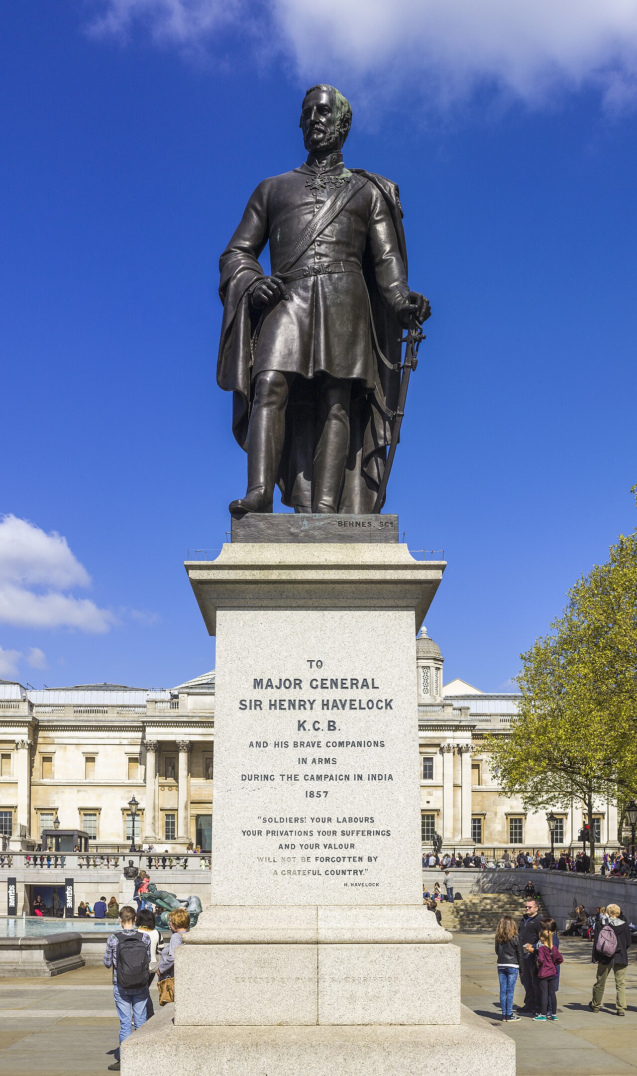 Statue of Henry Havelock by William Behnes