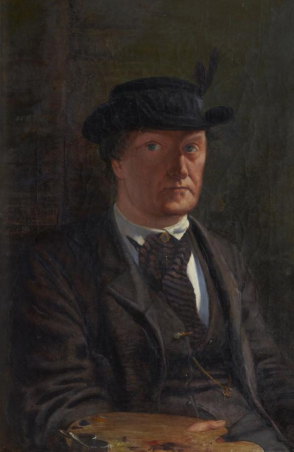 William Bell Scott, 1811 - 1890. Poet and artist (Self-portrait) by William Bell Scott
