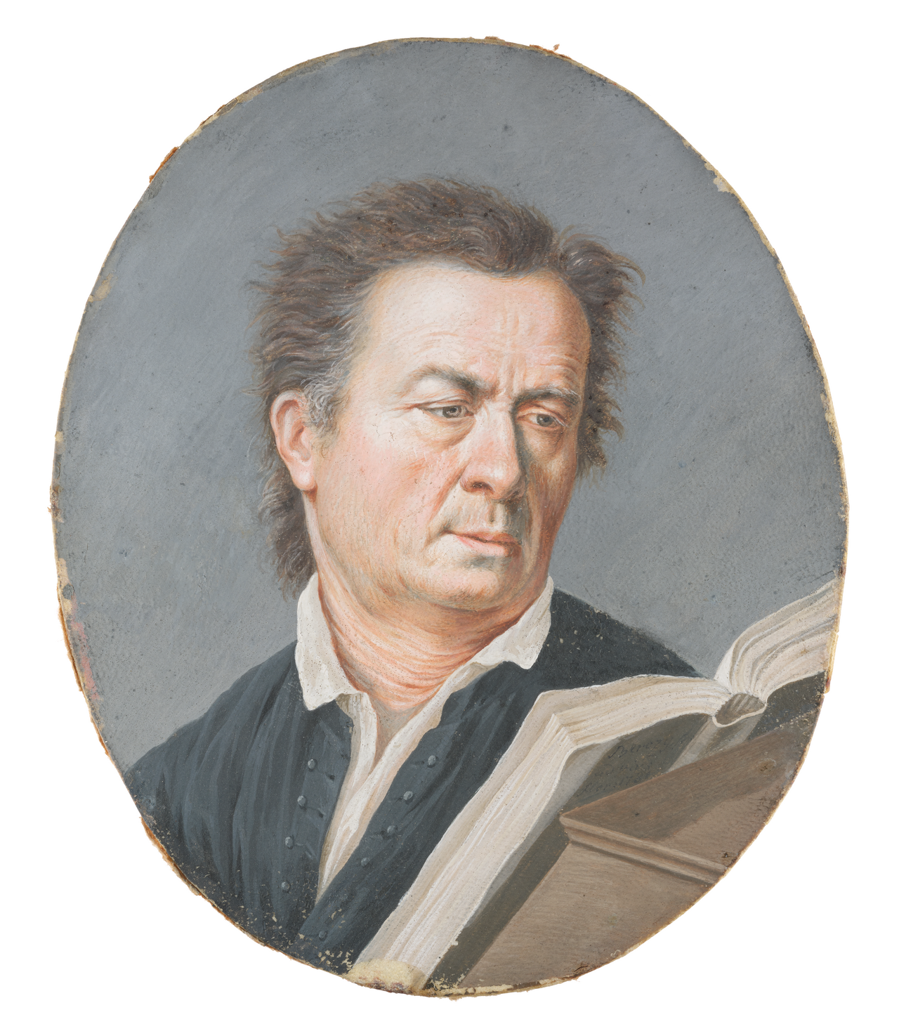 Three-quarter Length Portrait of a Man Whilst Reading by William Berczy