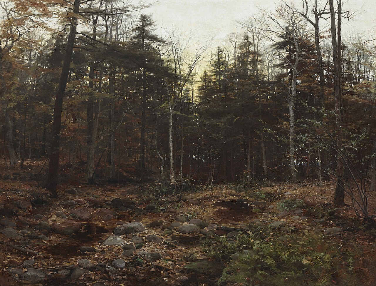 Woodland Scene by William Bliss Baker