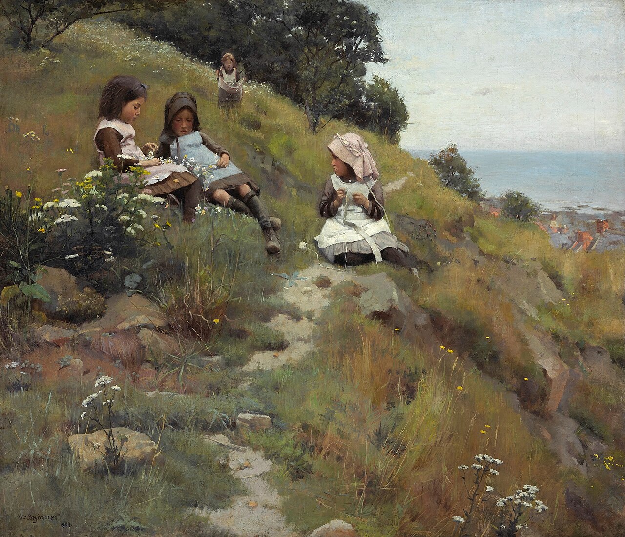 A Wreath of Flowers by William Brymner