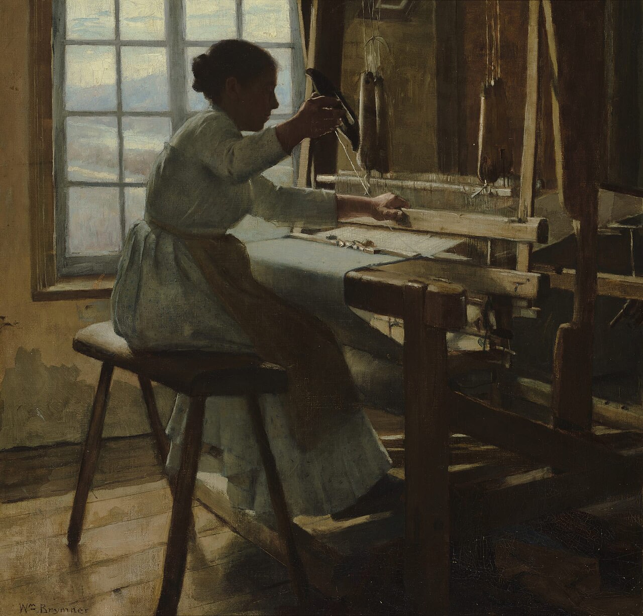 Woman at Work by William Brymner