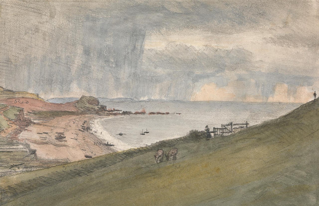 Budleigh, Salterton... An easier way of descending ye cliff by William Crotch