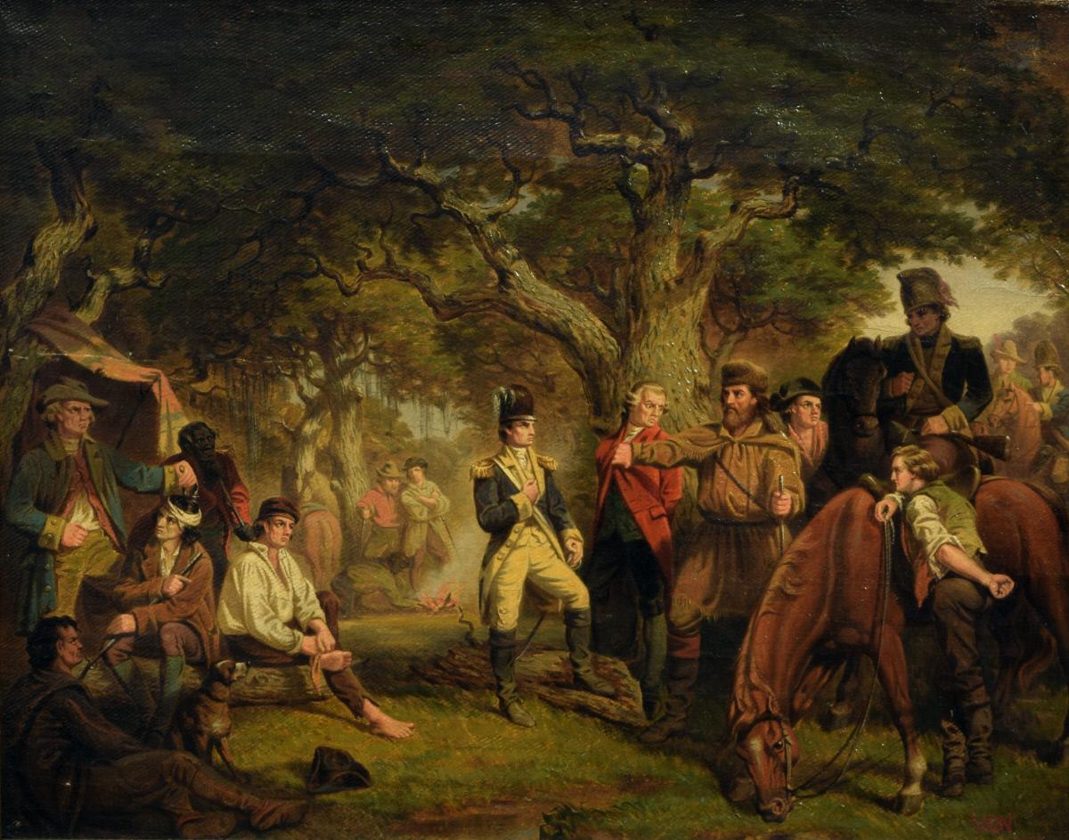 General Marion and His Men in Pee Dee Swamp by William D. Washington
