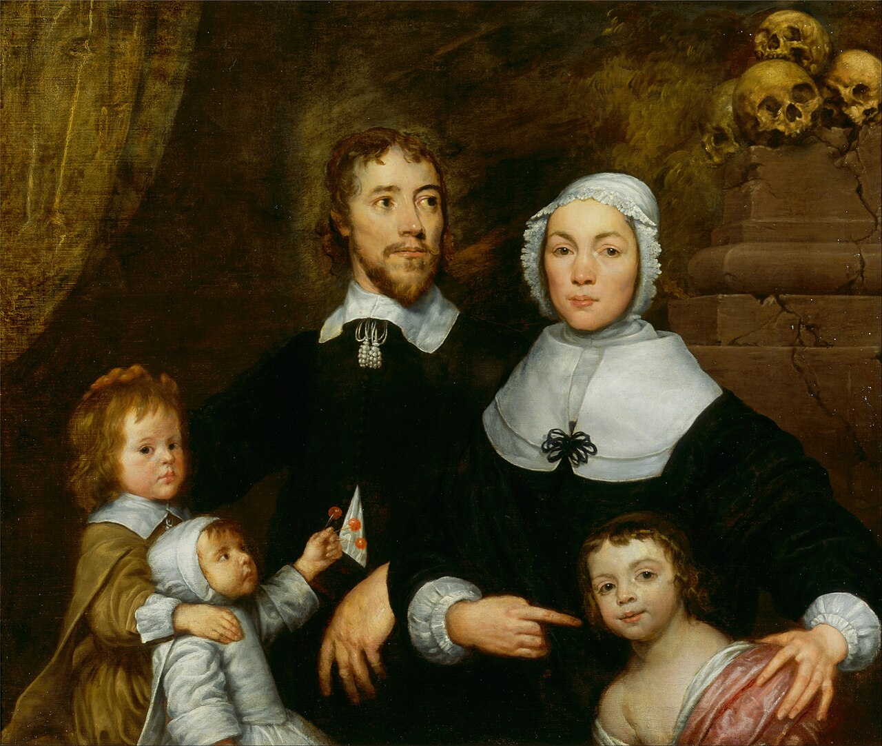 Portrait of a Family, Probably the Streatfeild Family by William Dobson